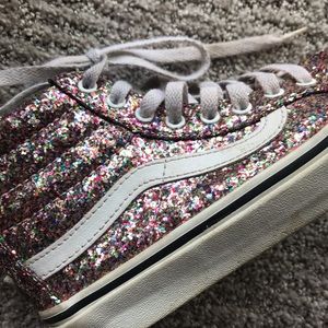 Vans Sparkly Hightop Tennis Shoes Size 6. Used but in great condition!